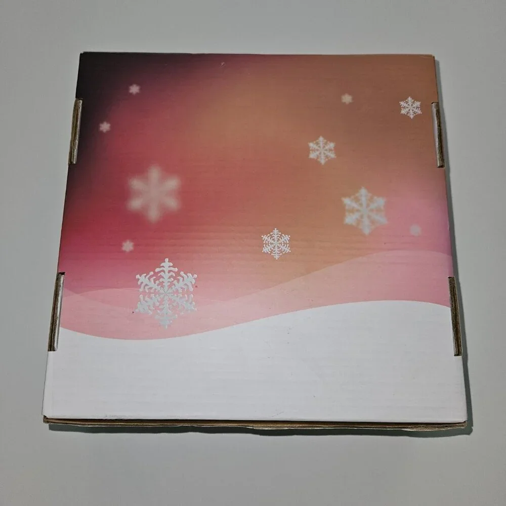 Fuyit 100 Pieces Natural Wood Slices Uniform Size Laser Cut Christmas Ornaments